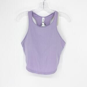 All In Motion Rib Racerback Crop Tank Top Size Large